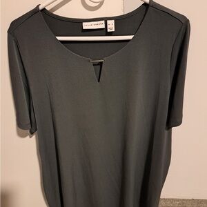 Susan Graver Women's Short Sleeve Top